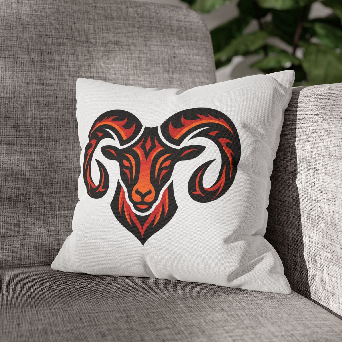 Aries Fiery Ram Head Pillowcase