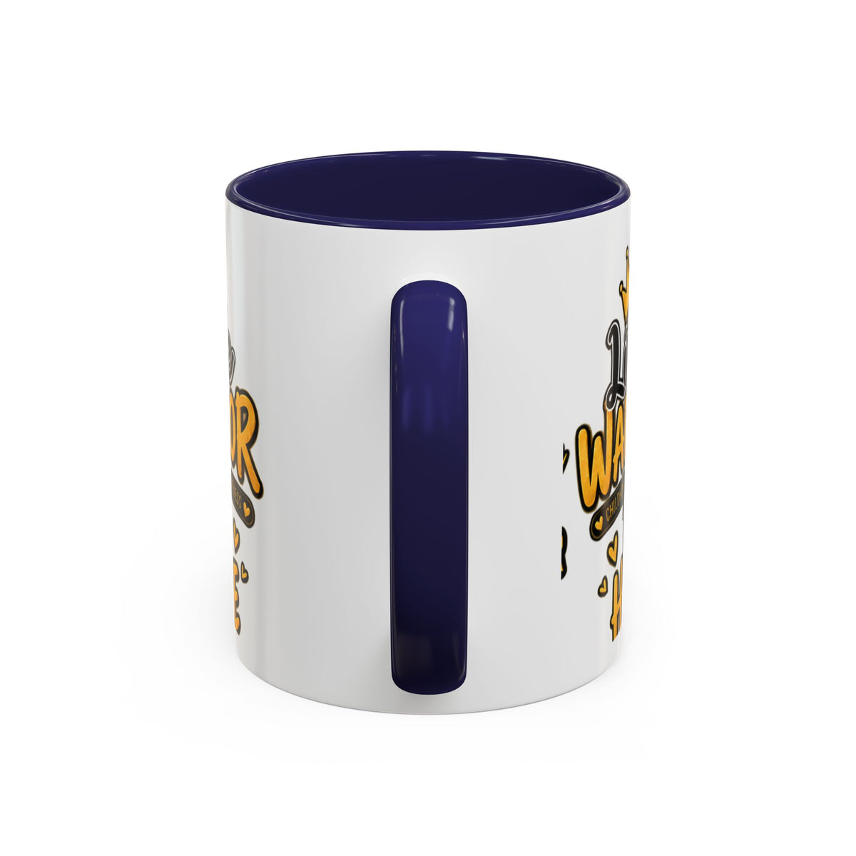 Little Warrior Childhood Cancer Awareness Coffee Mug – "Big Hope" Accent Mug