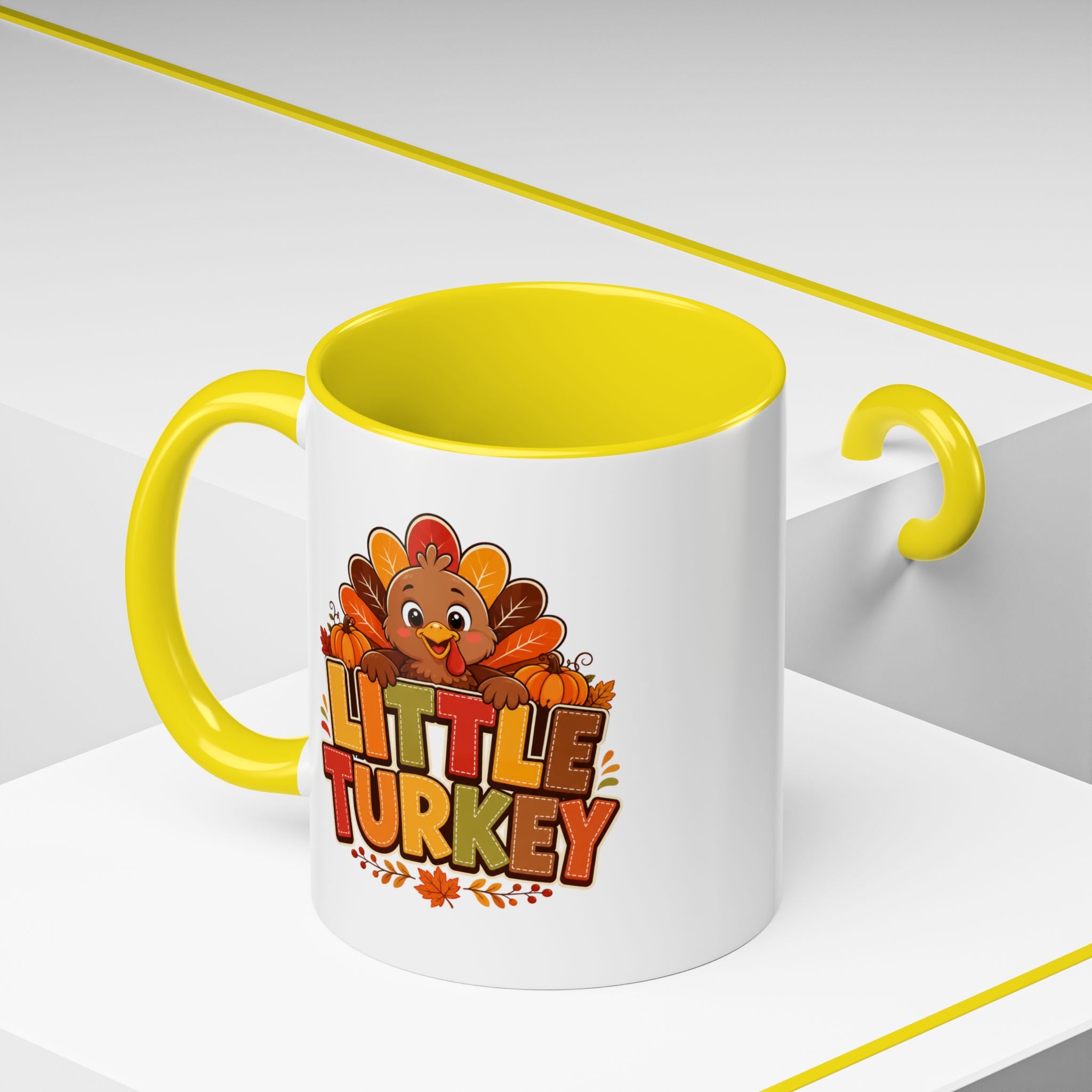 Thanksgiving Mug Little Turkey Coffee Mug — Cute Thanksgiving Kid Mug