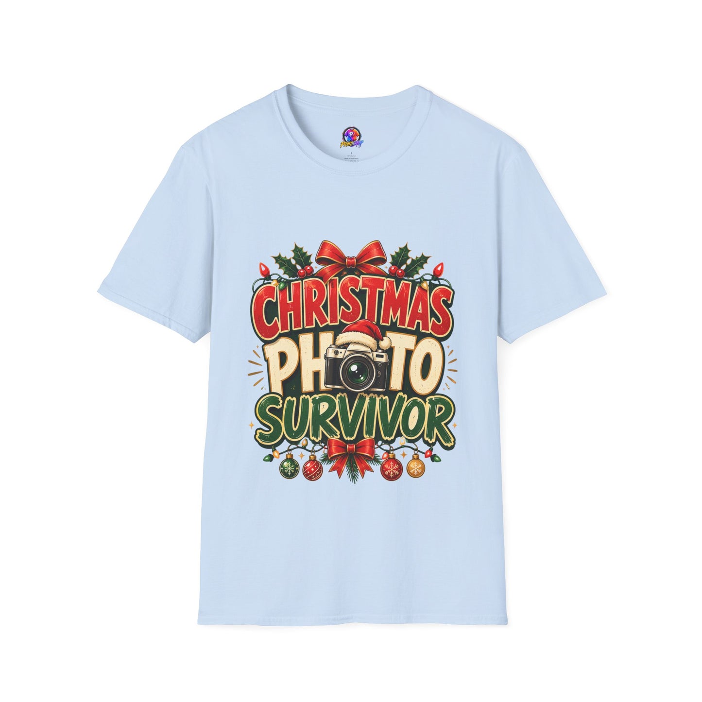 Christmas Photo Survivor T-Shirt — Funny Holiday Graphic Tee