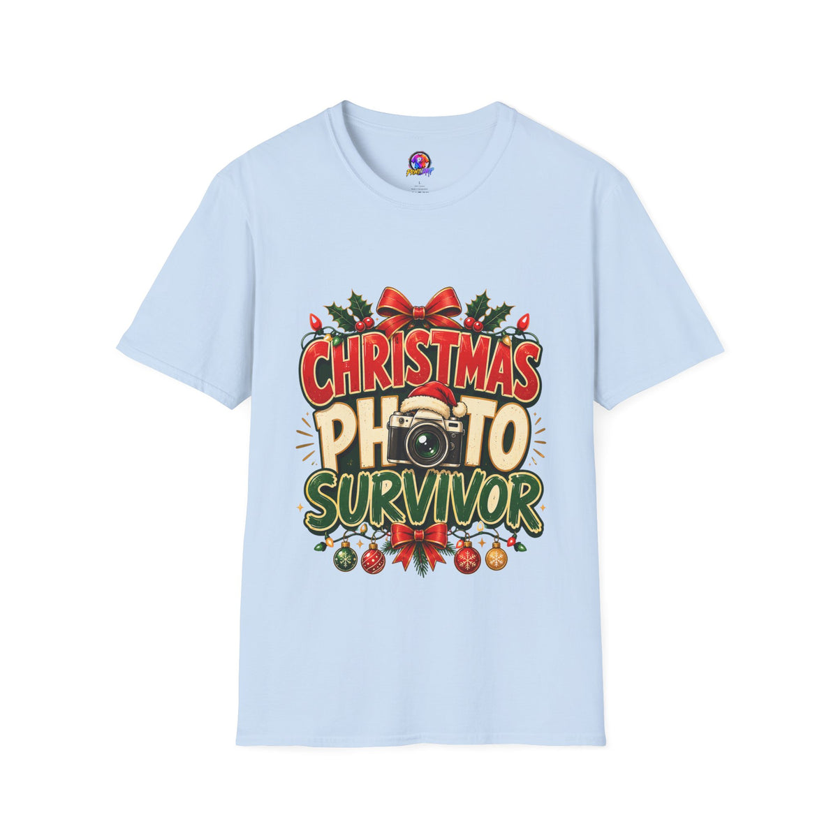 Christmas Photo Survivor T-Shirt — Funny Holiday Graphic Tee