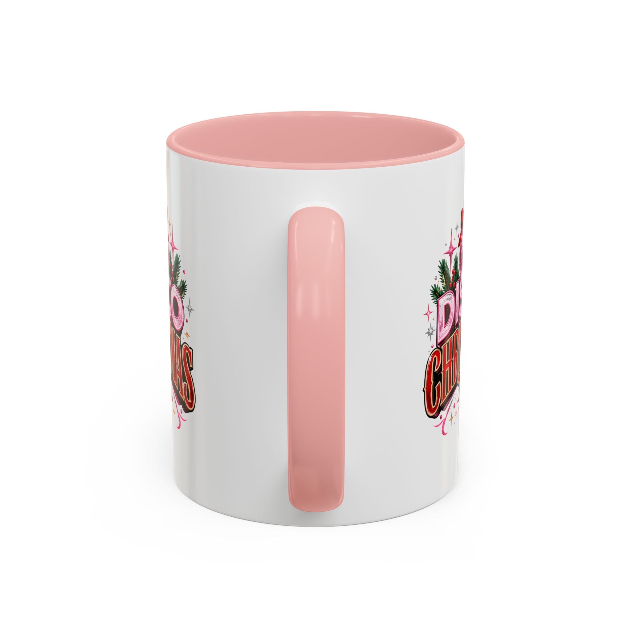 Disco Christmas Coffee Mug — Retro Holiday Disco Ball Christmas Tree Accent Mug
