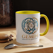 Gemini Zodiac Coffee Mug — 'Master of Adaptability' Accent Mug (11/15oz)