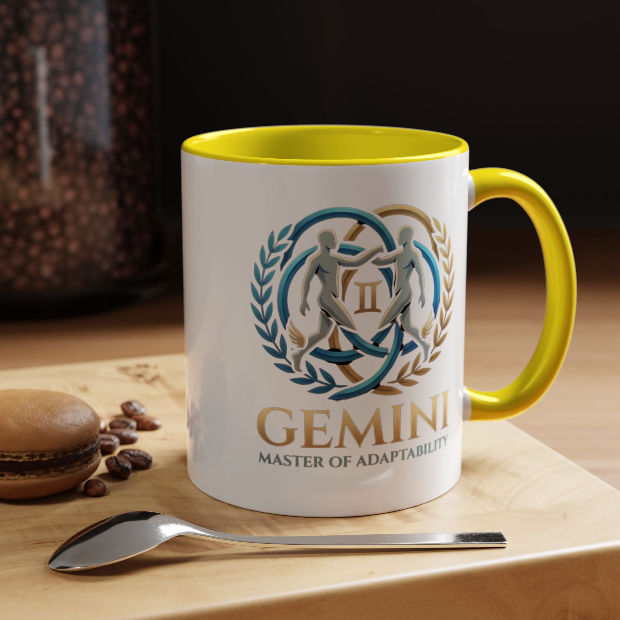Gemini Zodiac Coffee Mug — 'Master of Adaptability' Accent Mug (11/15oz)