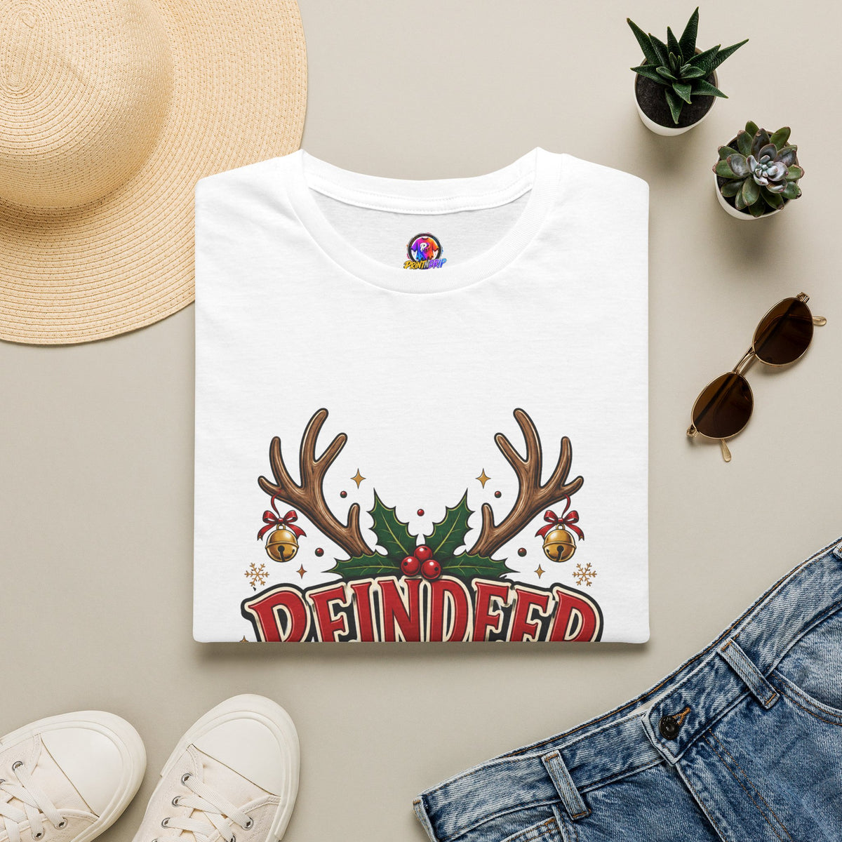 Reindeer Energy Christmas T-Shirt