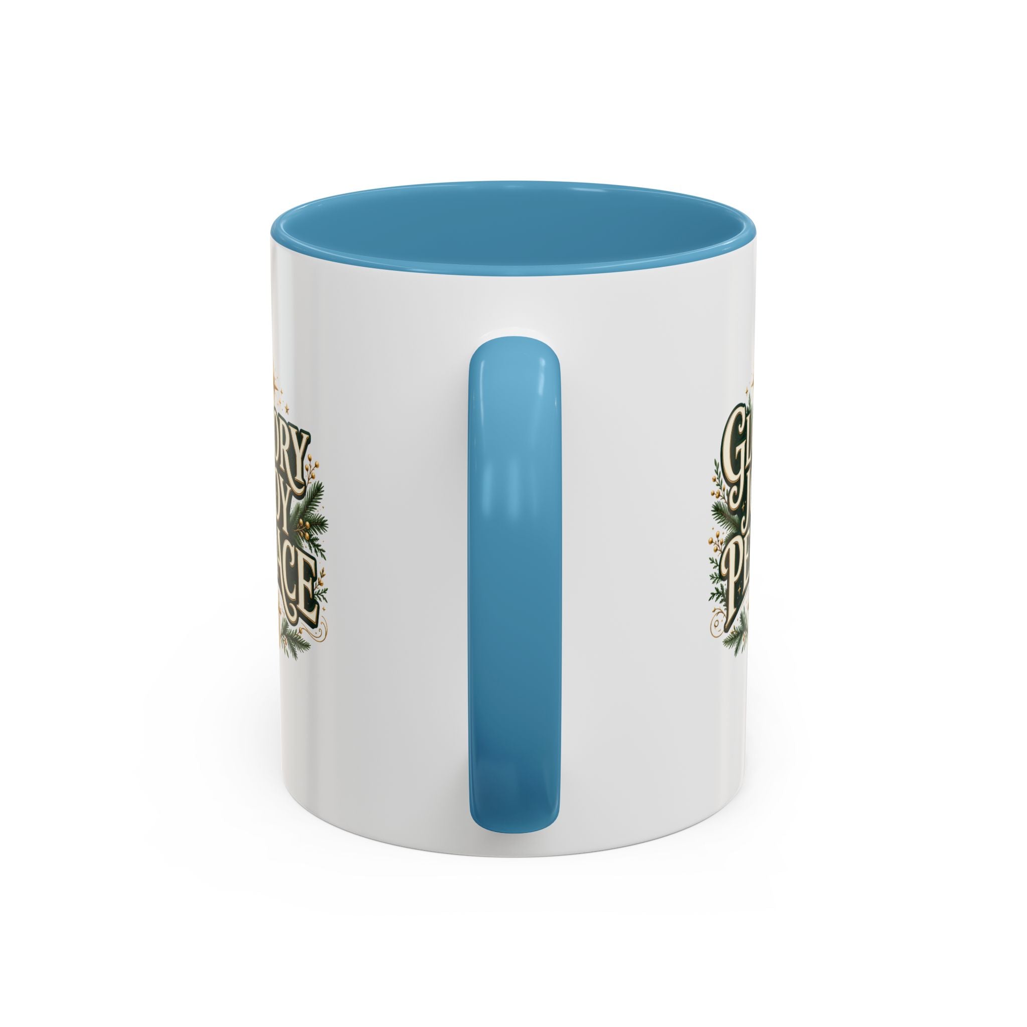 Glory Joy Peace Christmas Coffee Mug - Holiday Scripture Accent Mug
