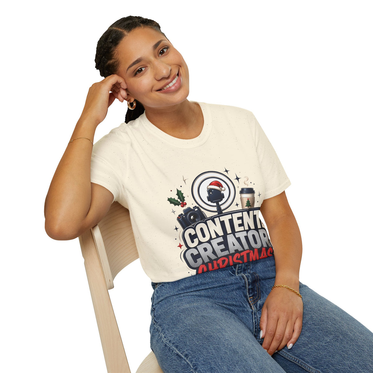 Content Creator Christmas T-Shirt