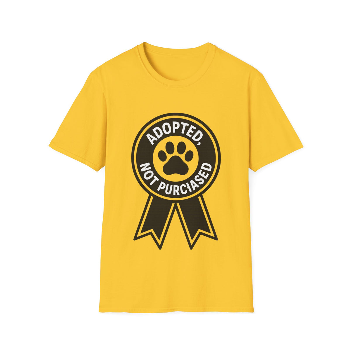 Adopted Not Purchased Graphic T-Shirt — Rescue Pet Awareness Tee - Trending Now - August 2026
