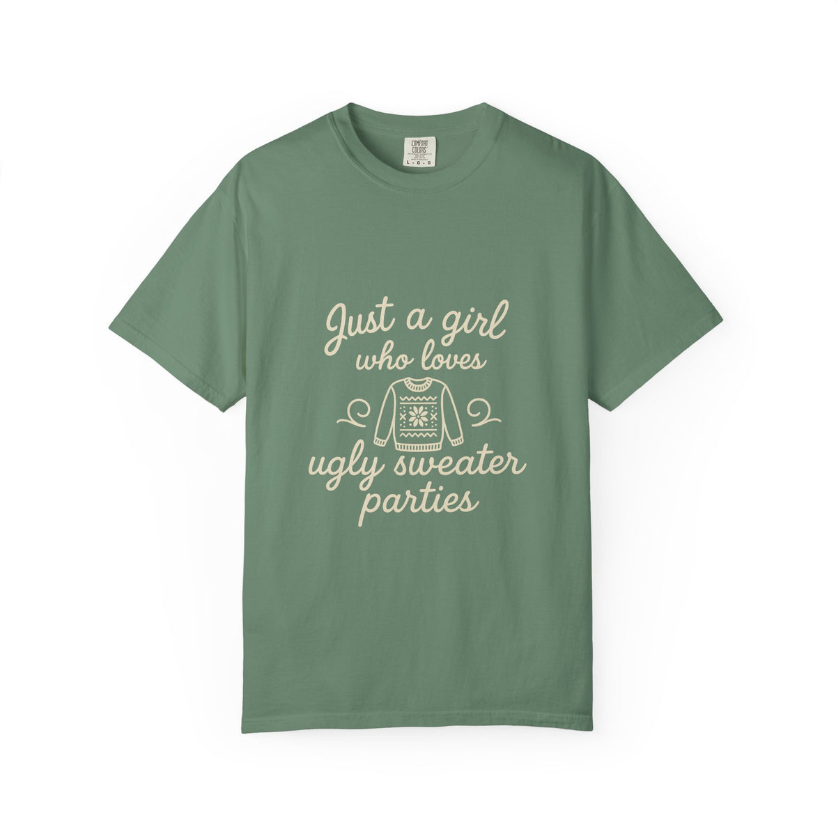 Ugly Sweater Party T-Shirt — "Just a Girl Who Loves Ugly Sweater Parties" - Trending Now - October 2026