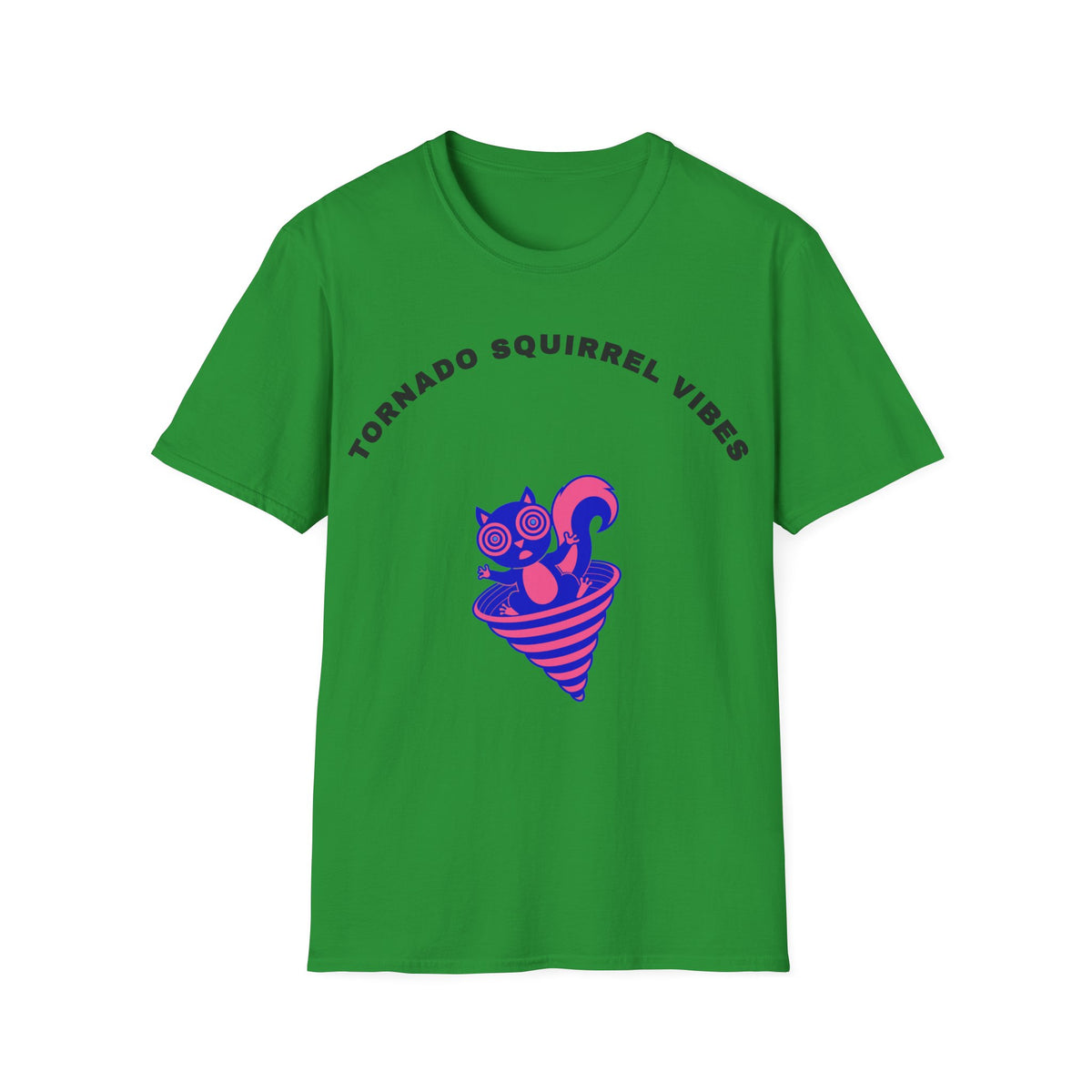 T-Shirt — Tornado Squirrel Vibes Cute Cat Cone Graphic Tee - Trending Now - September 2026