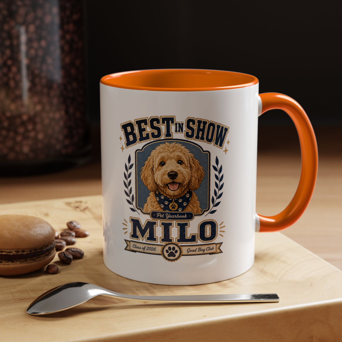 Milo Bailey Dog Dad Mom Best in Show Milo Coffee Mug — Personalized Dog Lover Accent Mug