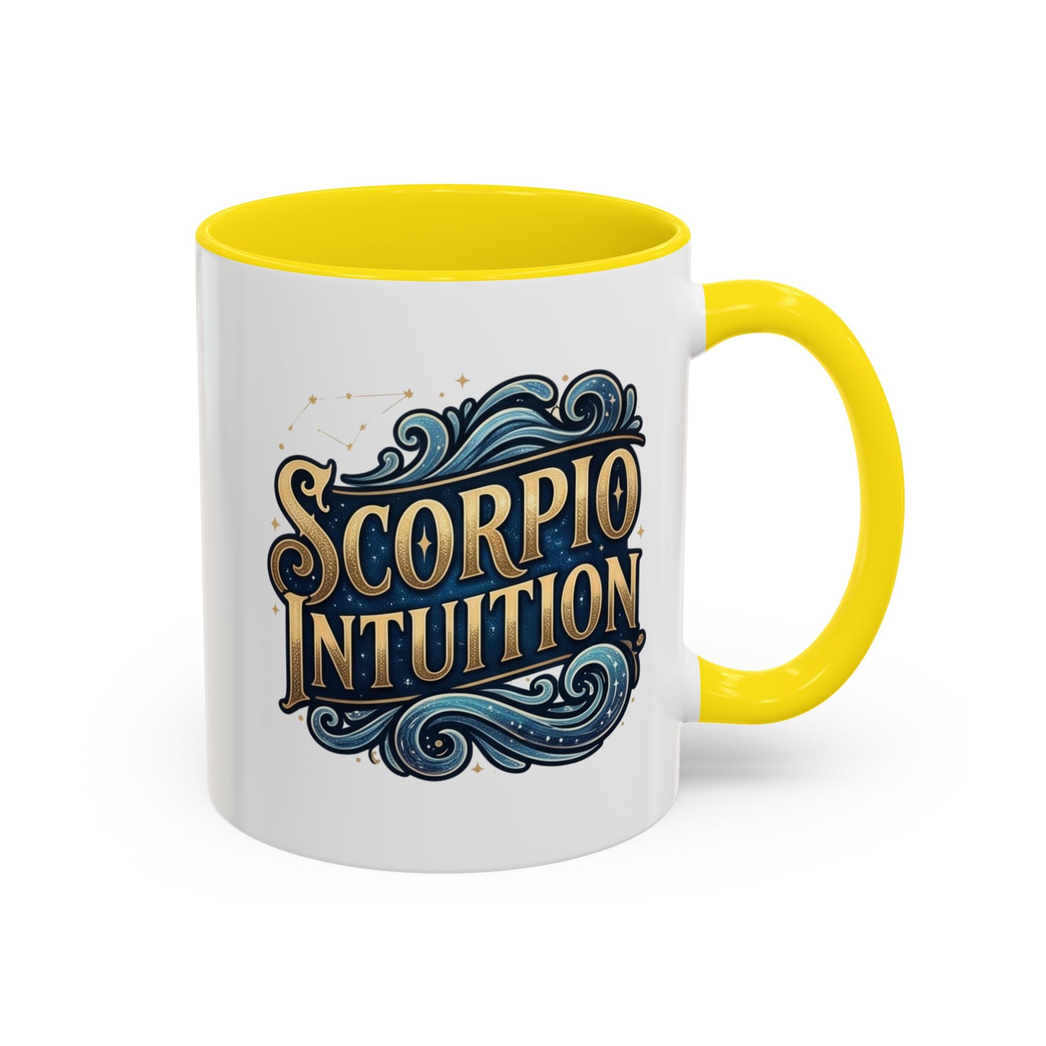 Scorpio Intuition Accent Coffee Mug — Zodiac Astrology Gift
