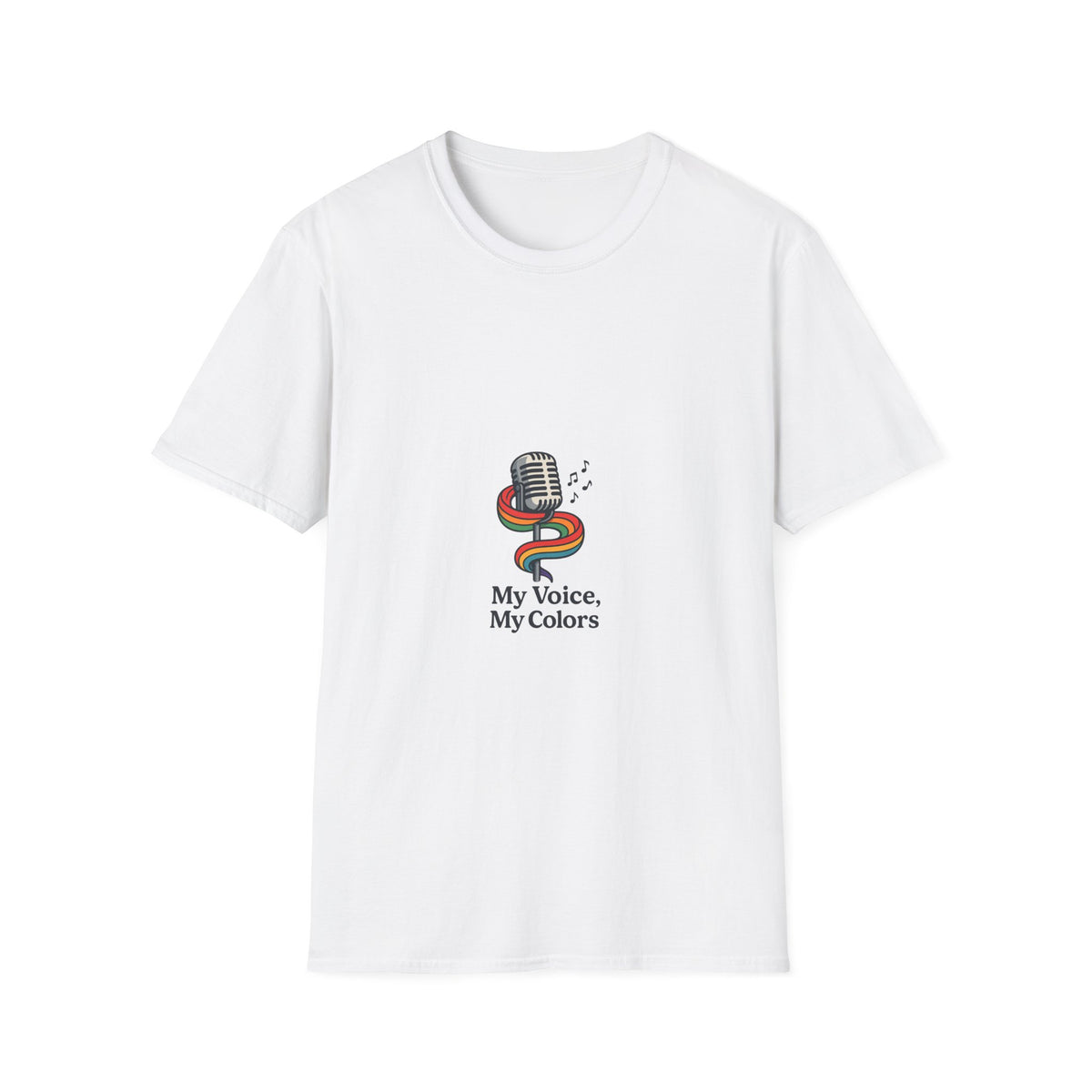 My Voice, My Colors T-Shirt — Pride Microphone Design - Trending Now - October 2026