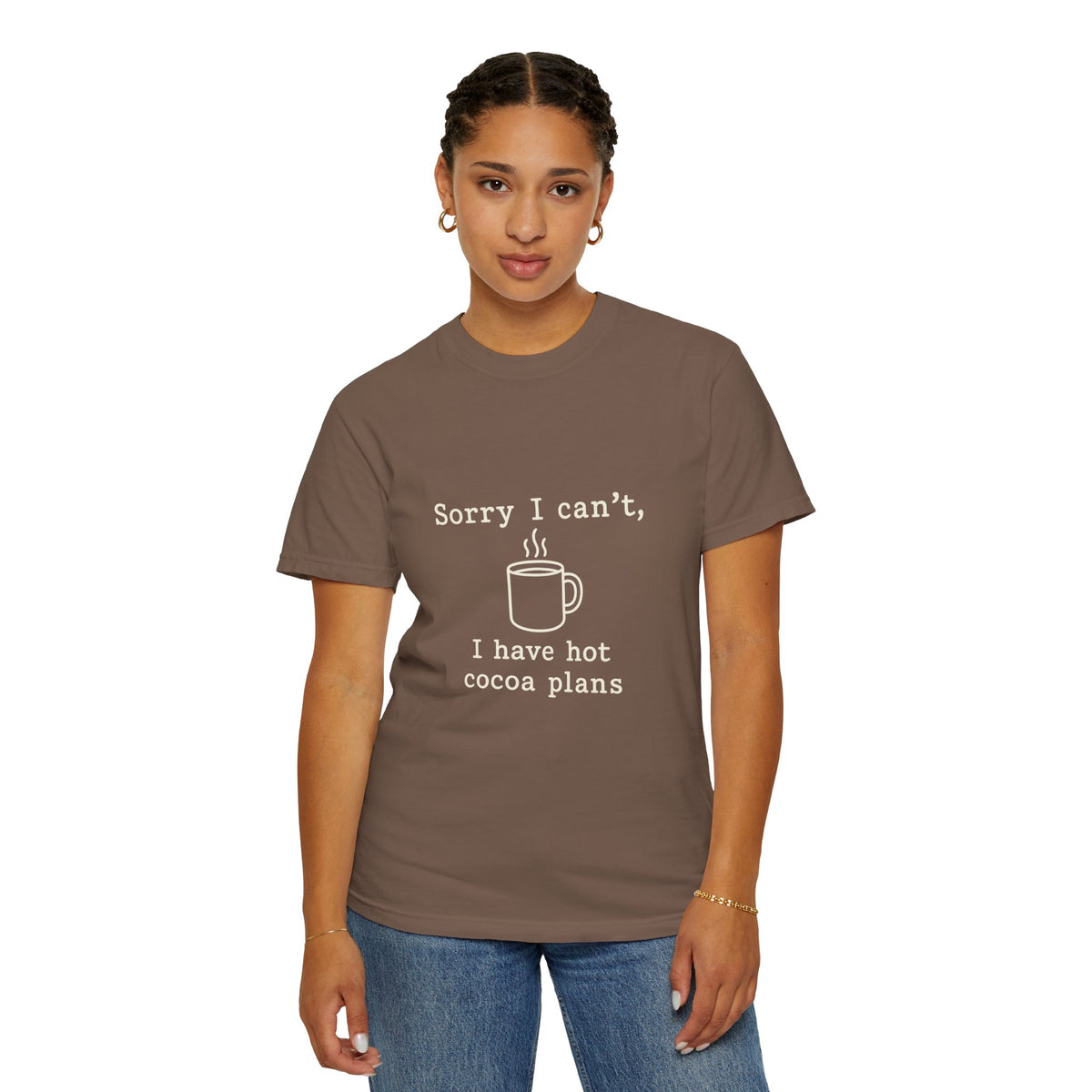 Hot Cocoa Plans T-Shirt — "Sorry I Can’t, I Have Hot Cocoa Plans" Cozy Graphic Tee - Trending Now - October 2026