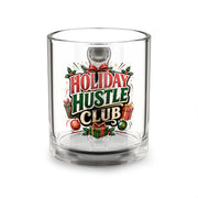 Christmas Glass Mug 10 oz Glass Mug — Holiday Hustle Club Christmas Coffee Mug (10oz)