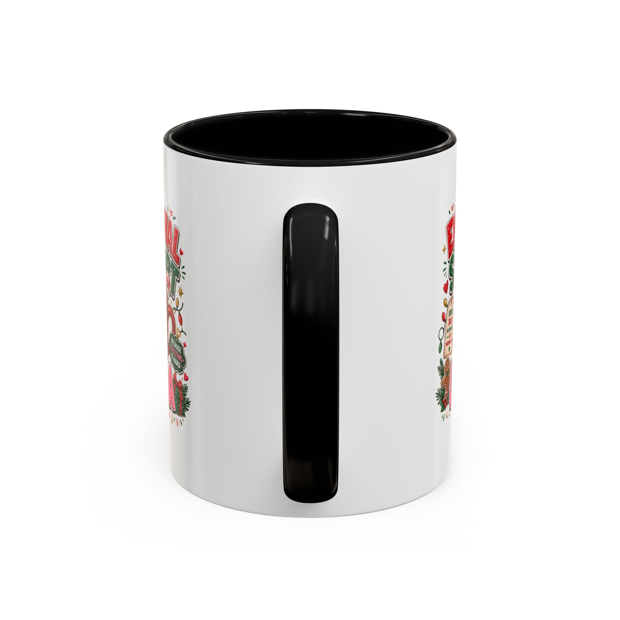 Modern Day Christmas  Emotional Support Cocoa Mug — Festive Hot Chocolate Christmas Coffee Cup (11/15oz)