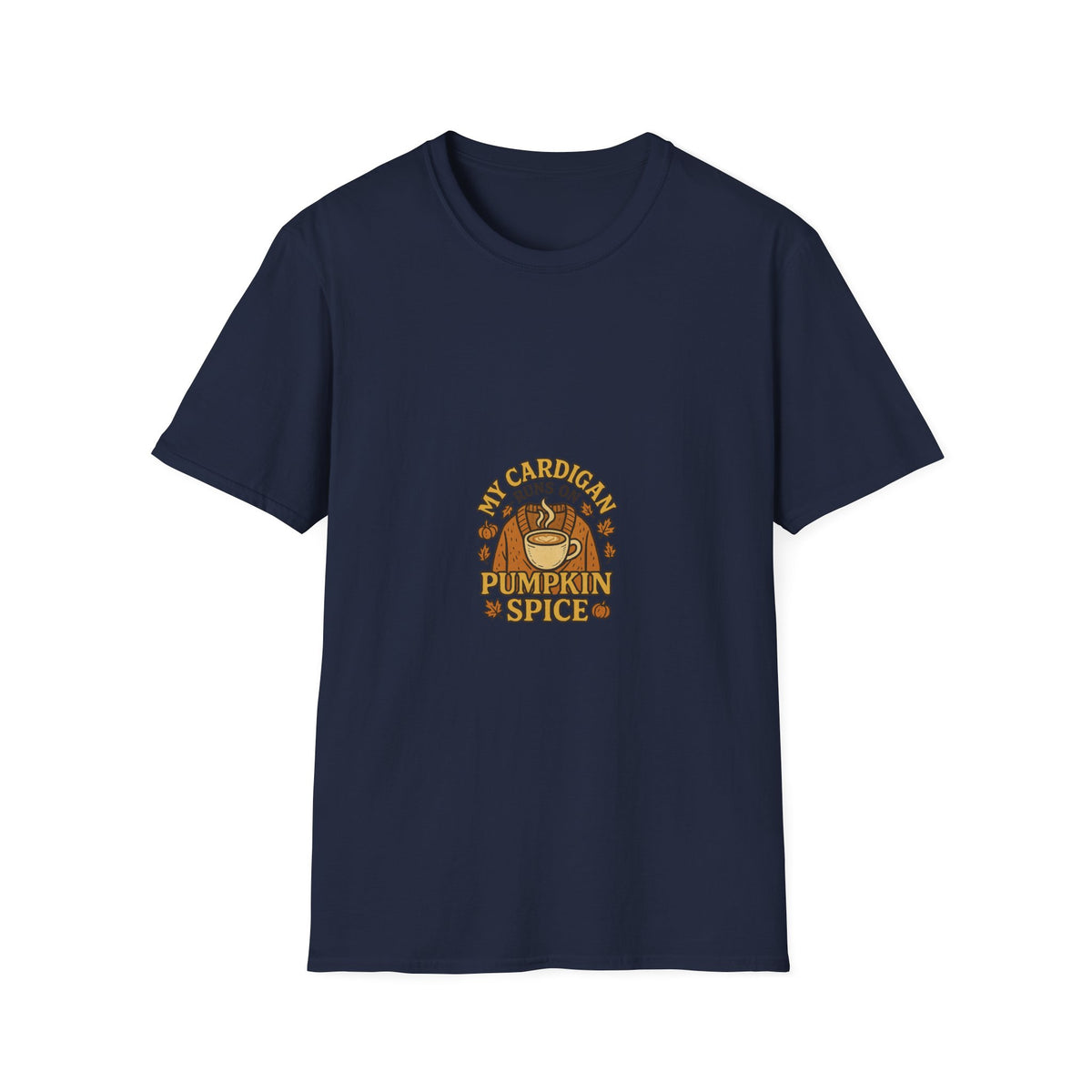 Pumpkin Spice Crewneck T-Shirt — 'My Cardigan Smells Like Pumpkin Spice' Fall Graphic Tee - Trending Now - October 2026