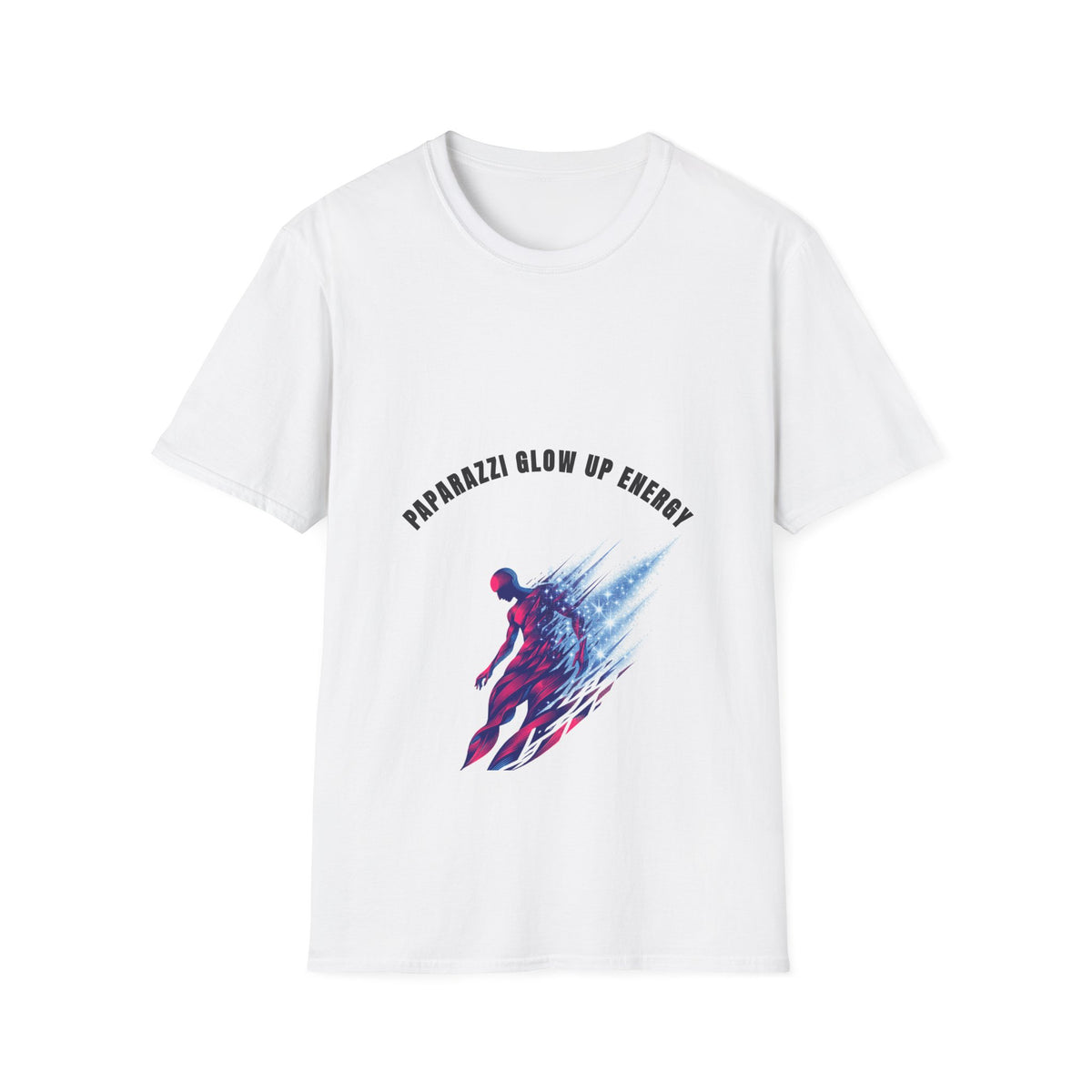 Paparazzi Glow Up Energy Running Athlete Arched Typography White Graphic Tee - Trending Now - September 2026