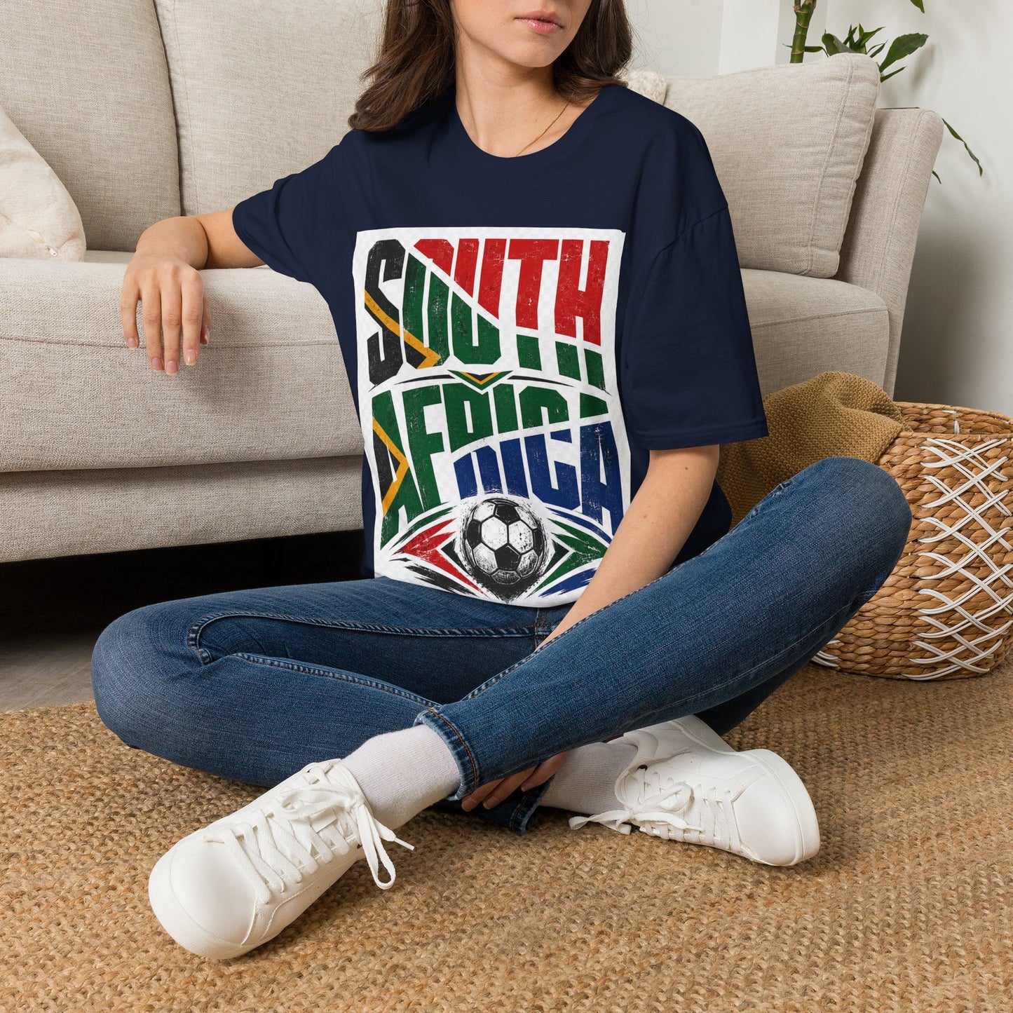 South Africa Soccer T-Shirt — Vintage Flag Football Fan Tee