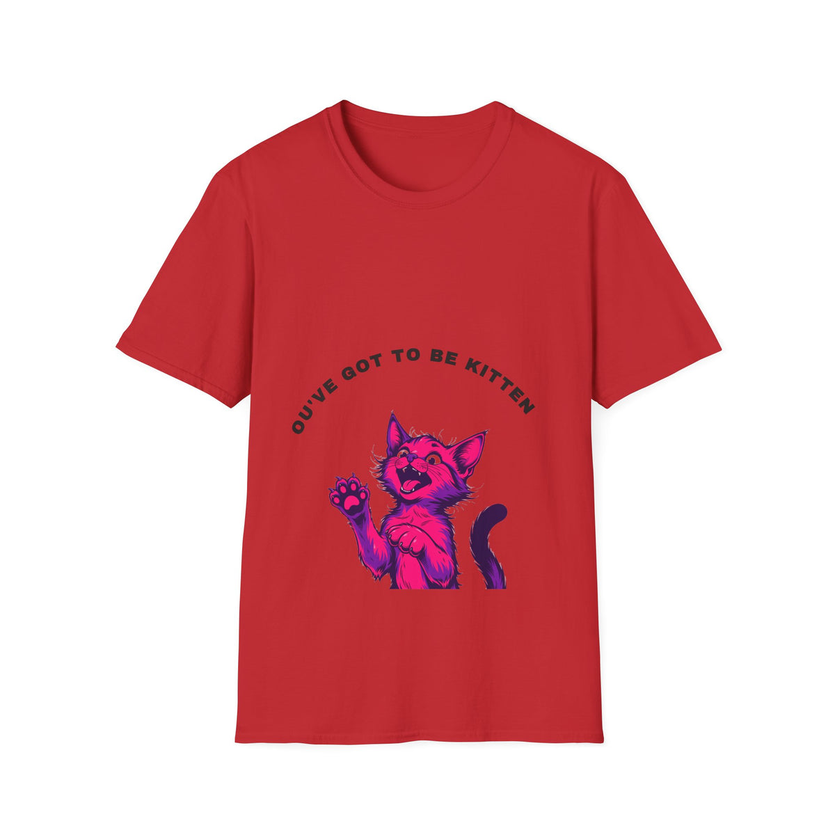 Youve Got To Be Kitten Pink Abstract Cat Pun White Graphic Tee - Trending Now - September 2026