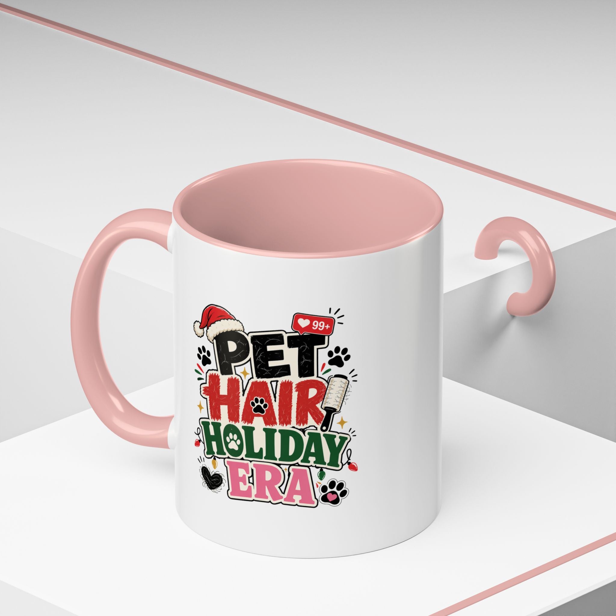 Modern Day Christmas Pet Hair Holiday Era Coffee Mug