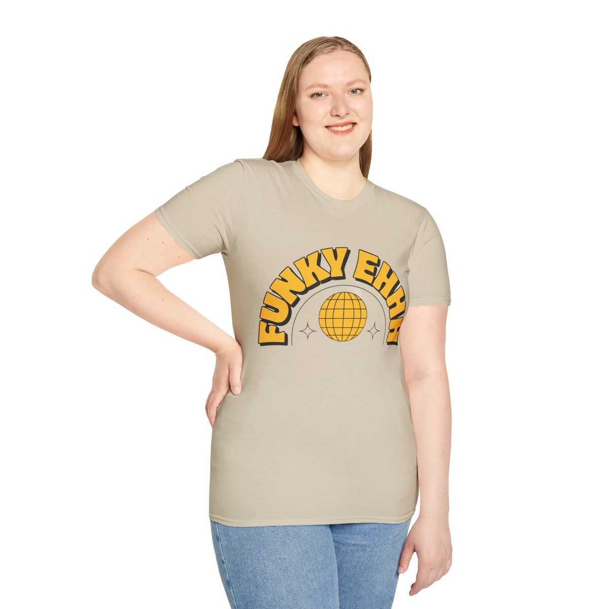 Funky Ehhh T-Shirt — Retro Yellow Disco Graphic Tee - Trending Now - August 2026