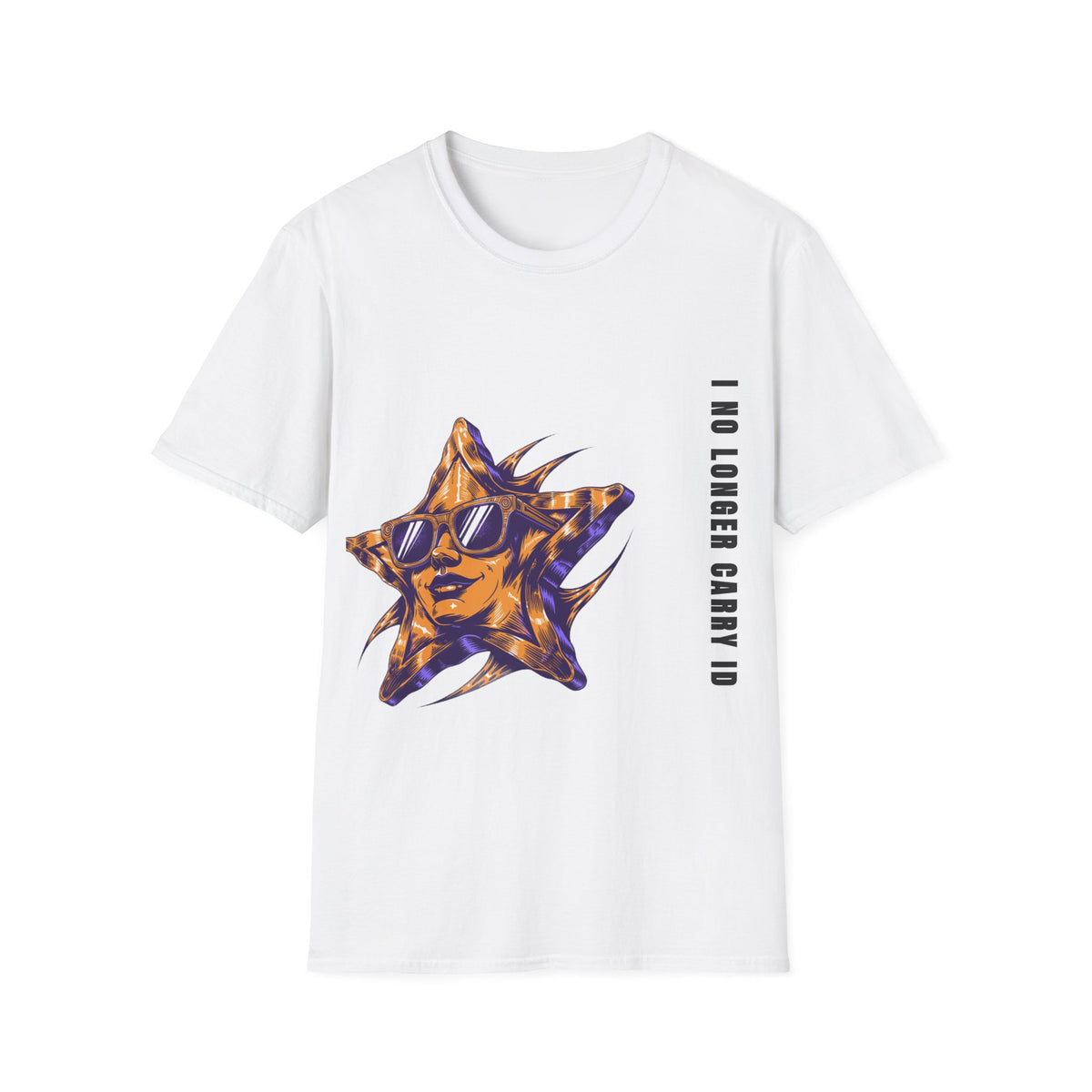 Cool Retro Sun Sunglasses I No Longer Carry ID White Graphic Tee - Trending Now - September 2026