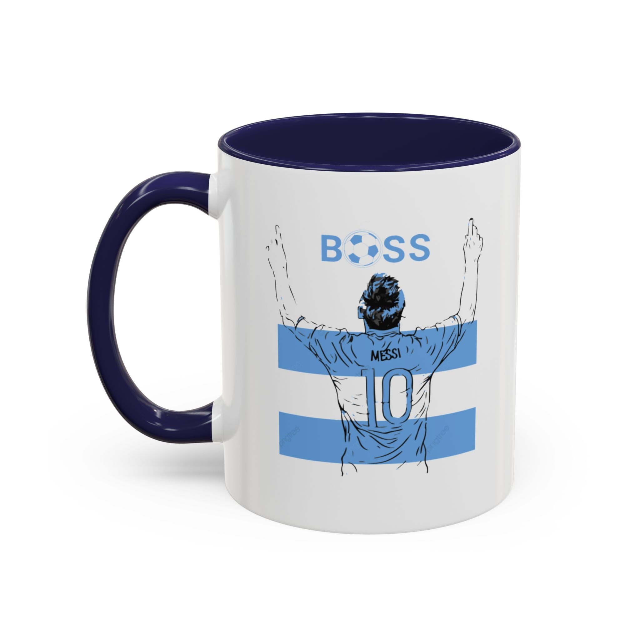 Boss Soccer Player Accent Coffee Mug —