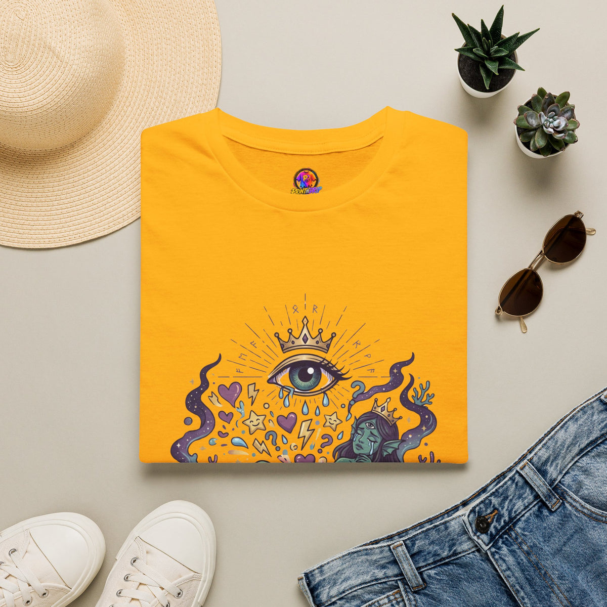 Pisces Zodiac Pisces Spiritual T-Shirt — “Professional Over-Feeler” Zodiac Mystic Tee
