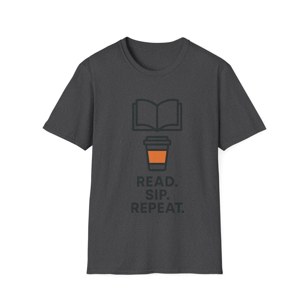 Read Sip Repeat Coffee Cup and Open Book White Graphic Tee - Trending Now - September 2026