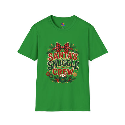 Santa's Snuggle Crew T-Shirt — Cute Christmas Holiday Tee