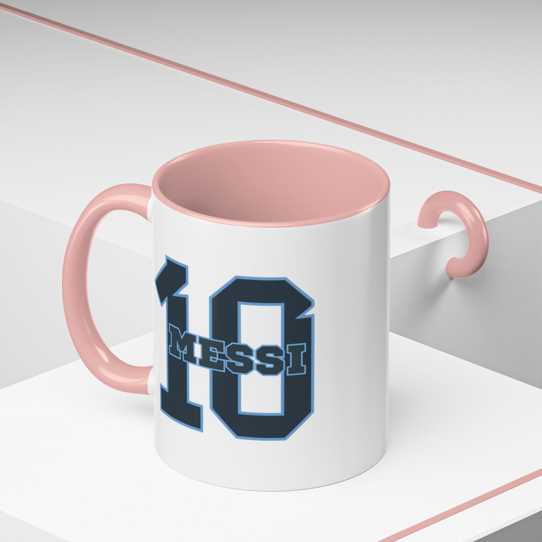 10 'Messi' Accent Coffee Mug — Soccer Jersey Number Coffee Cup