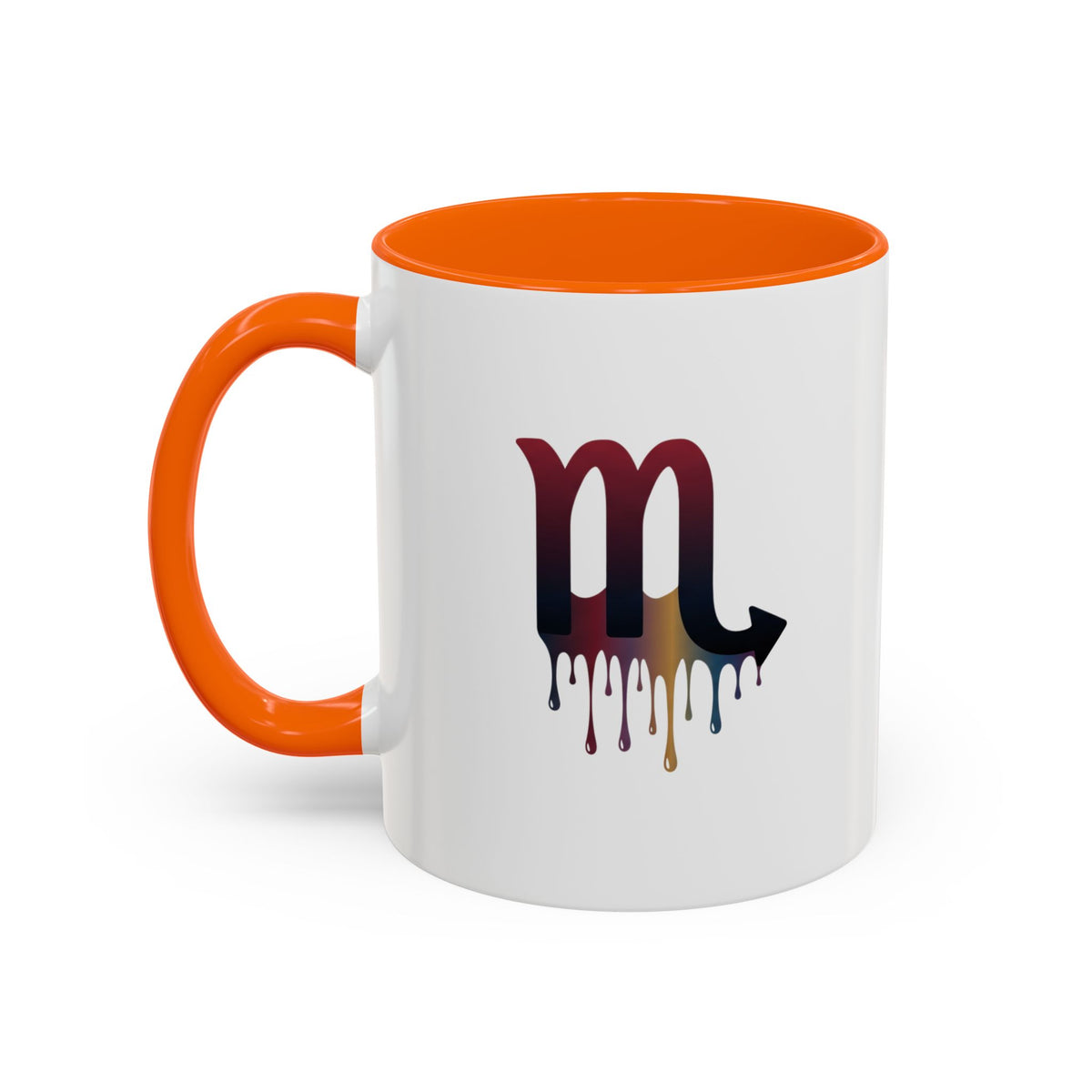 Scorpio Drip Accent Coffee Mug – Zodiac Scorpio Symbol Ceramic Mug