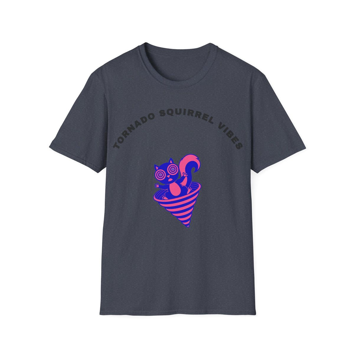 T-Shirt — Tornado Squirrel Vibes Cute Cat Cone Graphic Tee - Trending Now - September 2026