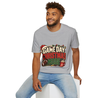 Game Day Christmas T-Shirt — Football Holiday Mode Tee
