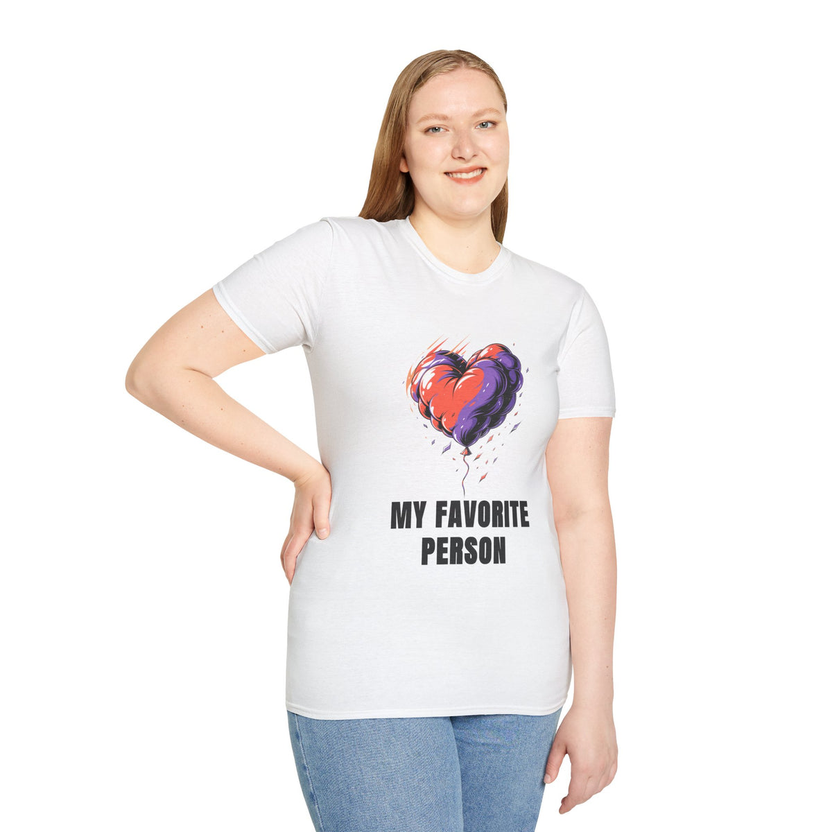 Heart Graphic T-Shirt — "My Favorite Person" Casual Tee - Trending Now - August 2026