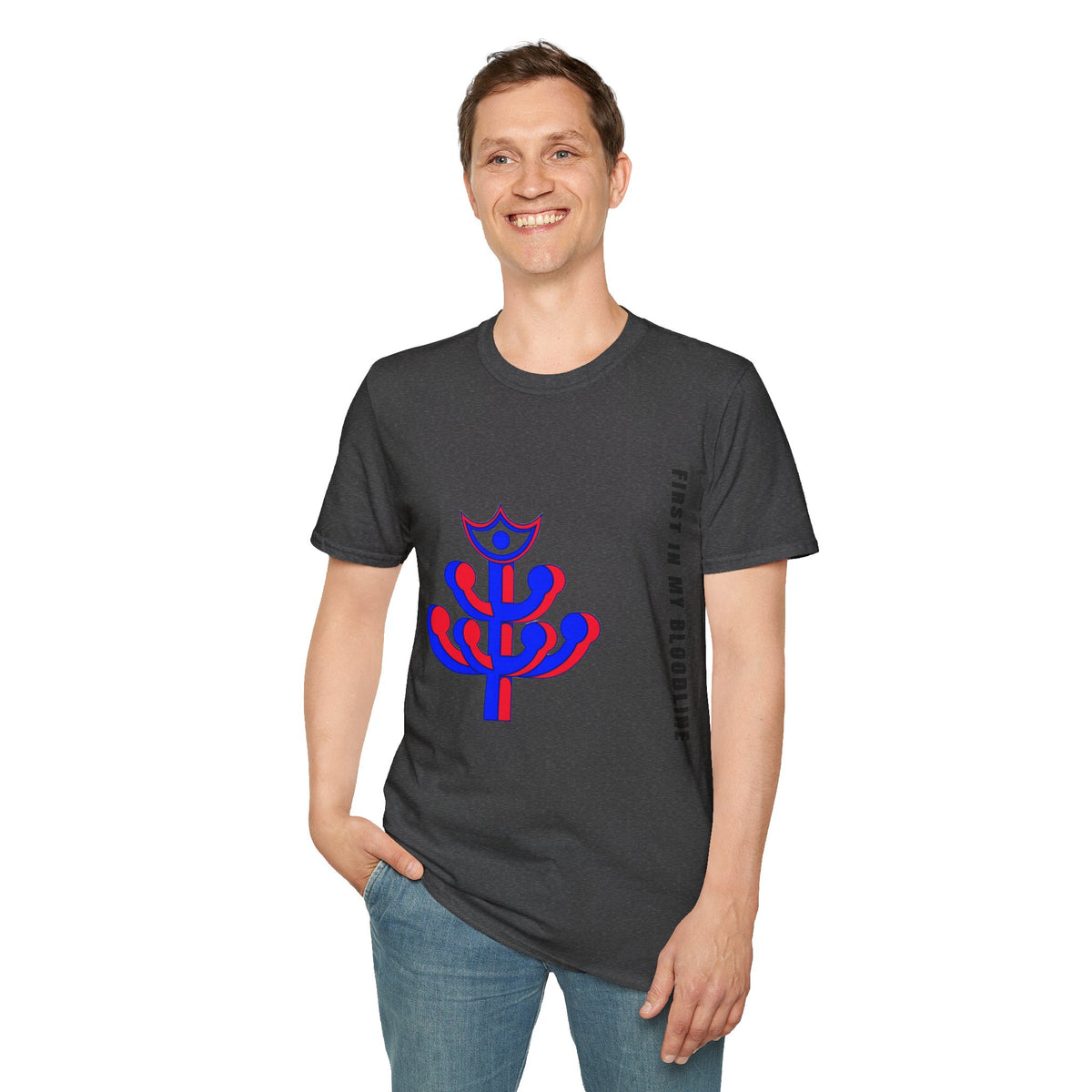 Abstract Floral Tee — Modern Red & Blue Graphic T-Shirt - Trending Now - September 2026
