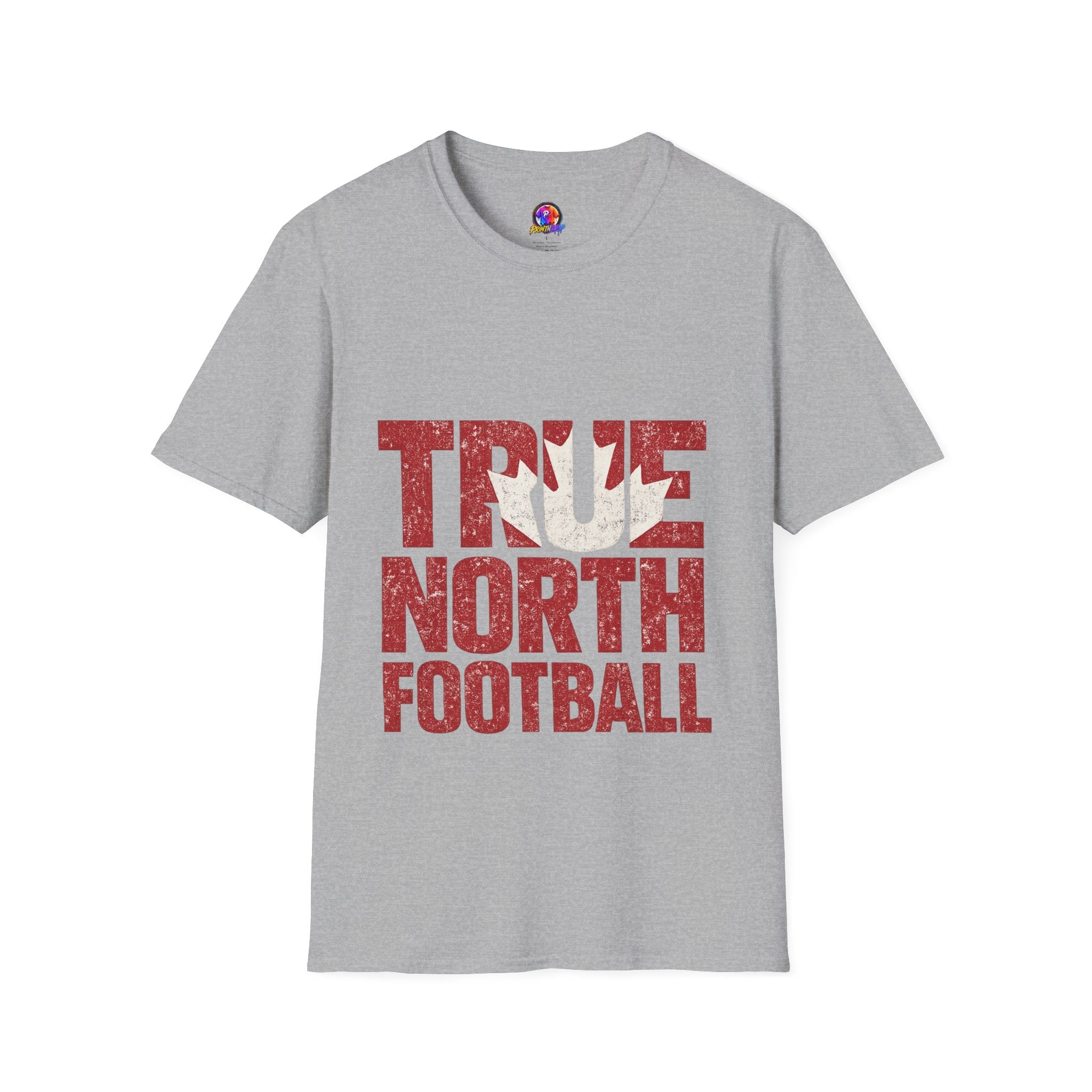 Canada True North Football T-Shirt — Vintage Canadian Leafs Sports Tee