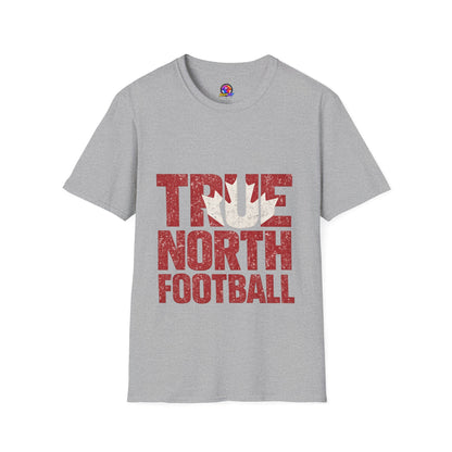 Canada True North Football T-Shirt — Vintage Canadian Leafs Sports Tee