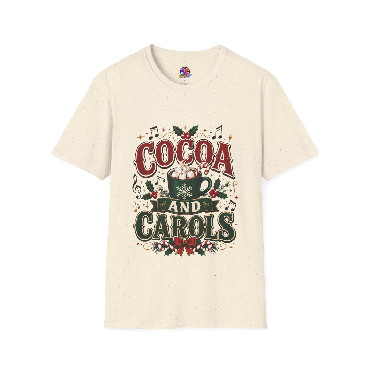 Cocoa and Carols T-Shirt — Cozy Holiday Cocoa Graphic Tee