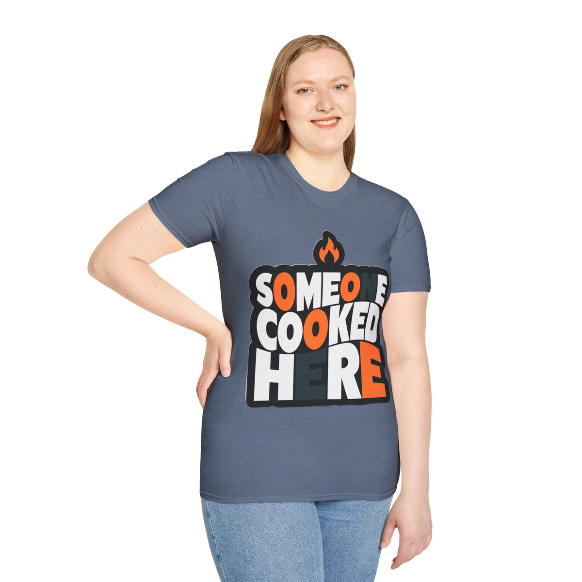 T-Shirt — "Someone Cooked Here" Funny Cooking Graphic Tee - Trending Now - August 2026