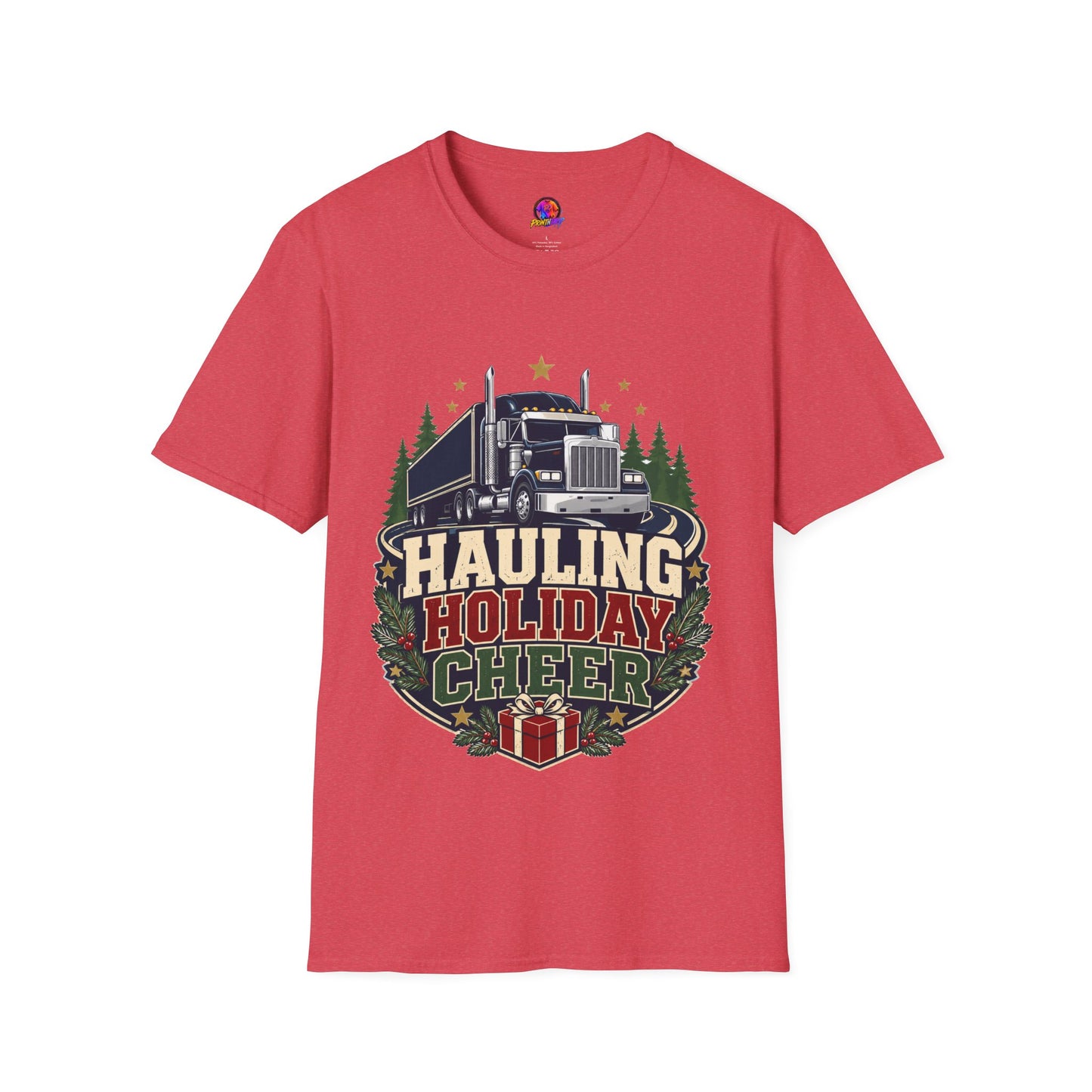 Christmas Truck T‑Shirt — "Hauling Holiday Cheer" Festive Trucker Tee