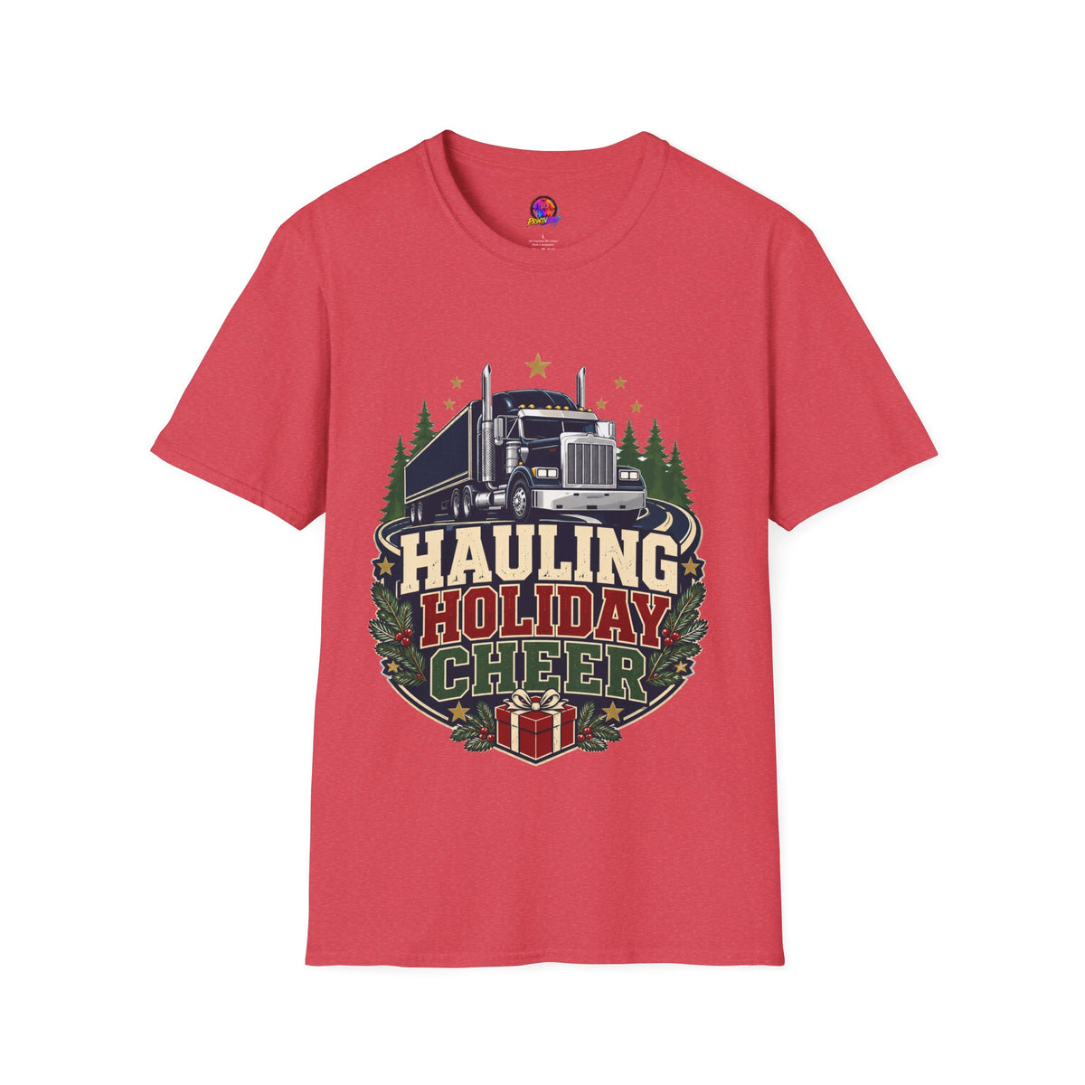 Christmas Truck T‑Shirt — "Hauling Holiday Cheer" Festive Trucker Tee