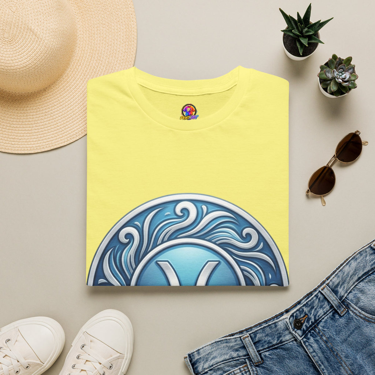 Pisces Zodiac T-Shirt – Blue Water Sign Astrology Tee