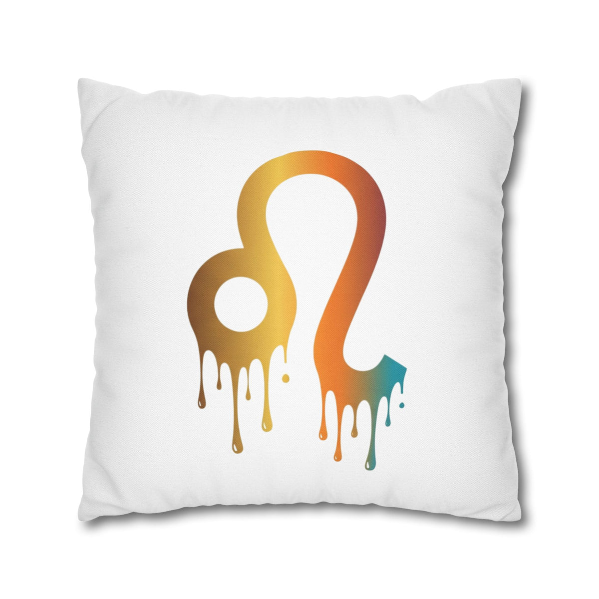 Leo Zodiac Drip Pillow – Gradient Astrology Throw Pillowcase