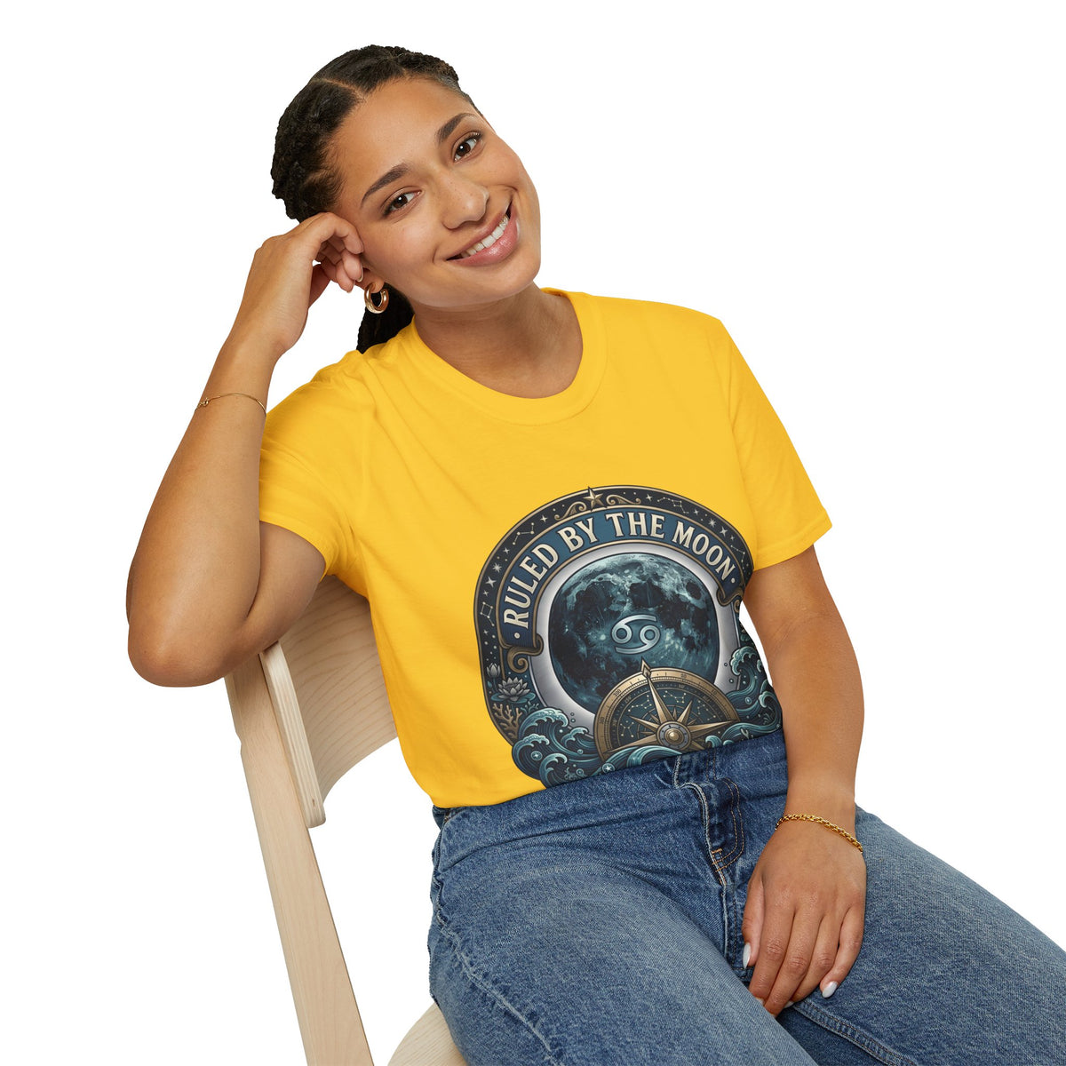 Ruled by the Moon T-Shirt — Moonphase Zodiac Graphic Tee