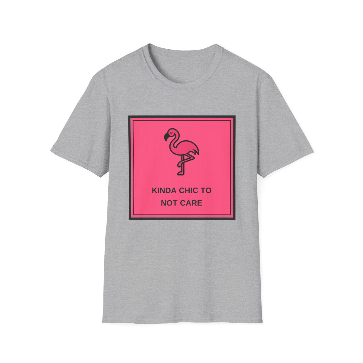 Flamingo 'Kinda Chic To Not Care' Graphic T-Shirt - Trending Now - August 2026