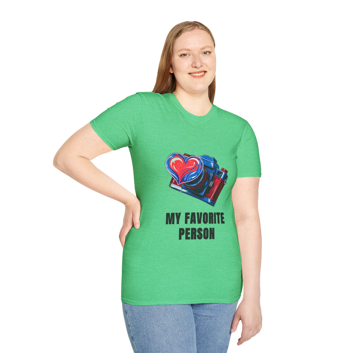 My Favorite Person Camera Heart T-Shirt — Photography Lover Graphic Tee - Trending Now - August 2026