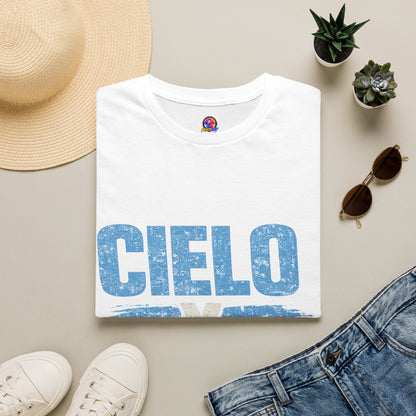 Argentina Cielo Fútbol T-Shirt — Vintage Sky Blue Soccer Tee