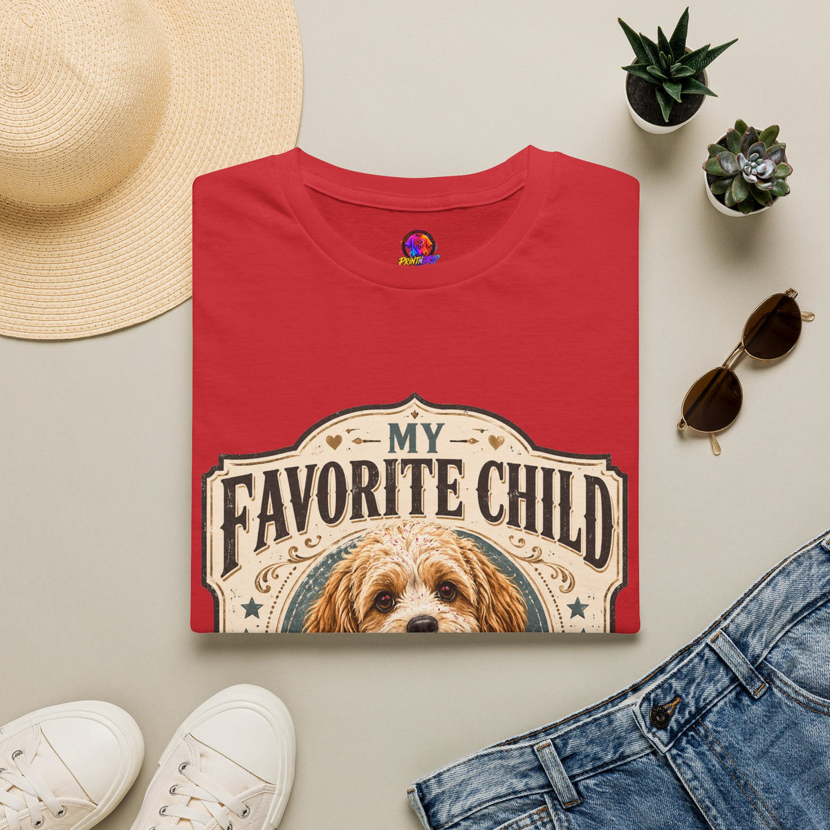 My Favorite Child Dog Mom Club T-Shirt — Cute Puppy Pet Lover Tee